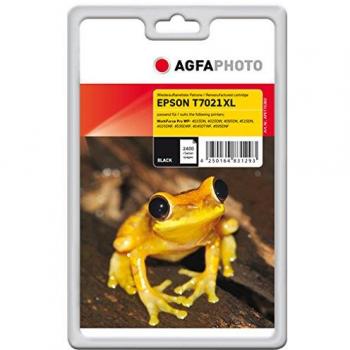 Cartucho de tinta AgfaPhoto APET702BD negro compatible con Epson T7021 para WorkForce Pro WP-4015, WP-4025, WP-4095, WP-4515, WP-4525, WP-453
