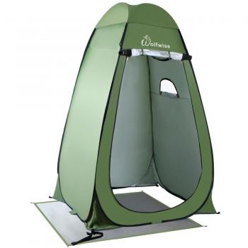 WolfWise Tienda de Campaña Tent Abrir Cerrar Automáticamente Pop Up Portable Sirve Para Camping Playa Bosques Zonas de montaña Ducha Aseo Carpas Vestidor Azul /Camuflaje /Verde