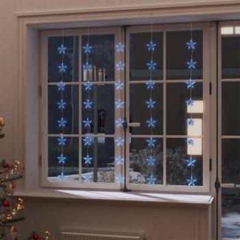 Cortina de Luces Estrellas 200 LEDs con 8 Funciones Adorno para Navidad Color Azul, Blanco cálido, Blanco frío y más