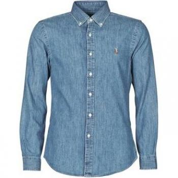 Polo Ralph Lauren Men's Slim Fit Denim Shirt - Blue - Size: 40/Regular