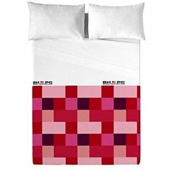 Beverly Hills Polo Club Juego De Sábanas Atlanta Rojo Cama 180