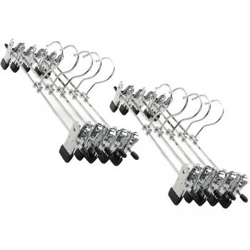 JUNGEN 10X Antideslizante Percha metálica Ajustables,Perchas prácticas,Acero Inoxidable