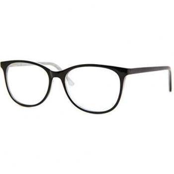 Square Full Rim Plastic Men's Prescription Glasses - Black - Size 52 - Blue Light Block Available - SmartBuy Collection