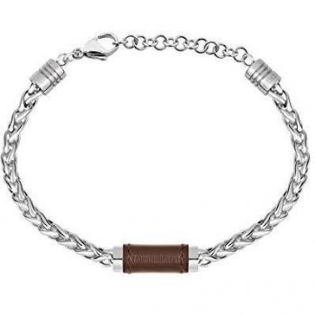 Morellato Pulsera para hombre, Colección Moody, en acero, cuero - SAMY01