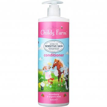 Childs Farm | Kids Conditioner | Strawberry & Organic Mint | All Hair Types | Conditions & Nourishes | Suitable for Dry, Sensitive & Eczema-prone Skin & Scalp | 500ml
