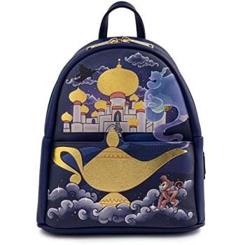 Mochila Castillo Jasmine Aladdin Disney Loungefly 26cm, Bolso Loungefly Jasmine Aladdín 26 cm, Mochila para Mujer Loungefly Wdbk1721, Multi, Talla única