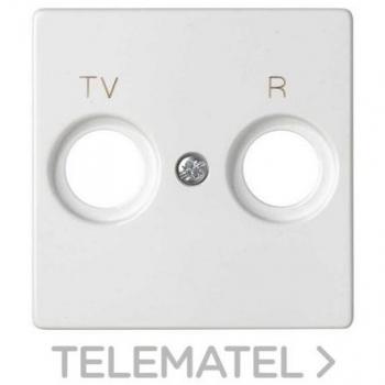 Placa para tomas inductivas R-TV Simon serie 82 Concept Blanco Mate