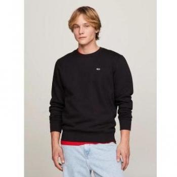 Tommy Jeans Men's Regular Fit Black Fleece Sweatshirt 3XL