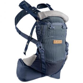 Mochila porta bebé Vaude Amare (Azul marino) - Mochila portabebés para montaña, diseño ergonómico, ajuste cómodo, soporte lumbar, material resistente al agua, almohadillas acolchadas y bolsillos
