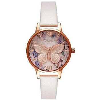 Olivia Burton Reloj Analógico para Mujer de Cuarzo con Correa en Cuero OB16GH07