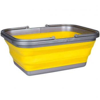 Abbey Camp Barreño Plegable 16L Amarillo Accesorio Camping Acampada Senderismo