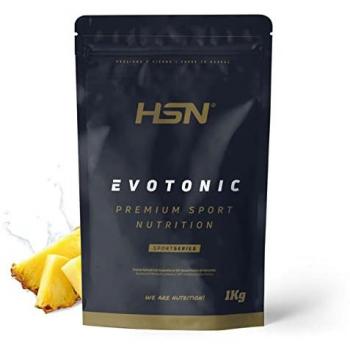 Isotónico en Polvo Evotonic de HSN - Sabor Piña 1 Kg | Bebida Deportiva con Carbohidratos, Electrolitos, BCAAs y Peptopro | No-GMO, Vegetariano