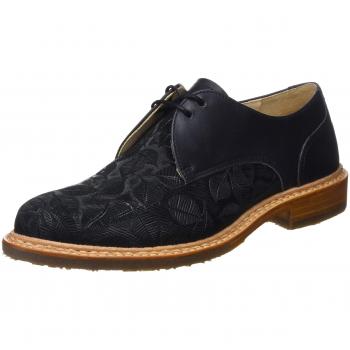 Neosens Fantasy, Zapatos de Cordones Derby para Mujer, Leaves Negro, 41 EU