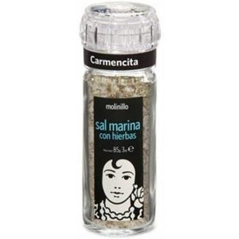 Molinllo sal marina mediterránea con hierbas Carmencita, 95 g