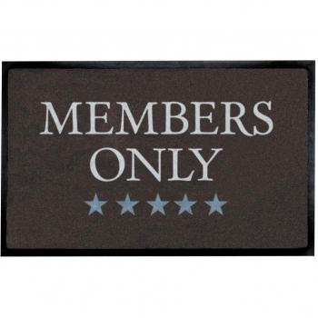 Young Generation YH 101545 W - Felpudo, Acero, 44 x 75 cm, Color Plateado y Negro