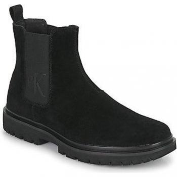 Calvin Klein Jeans Men's Black Lug Mid Chelsea Boots