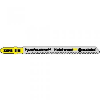 Metabo 623948000 623948000-Blister de 5 Hojas de Sierra de calar para Madera: Dura, Blanda: Corte Limpio, 2-30 mm/Afil, Dent.Puntiagudo. BiM 74 mm, 16
