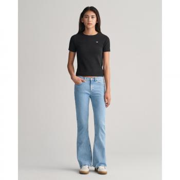 Jeans Bootcut de Niña Gant Azul Claro 152 cm con Bolsillos Laterales - Moda Infantil 2024