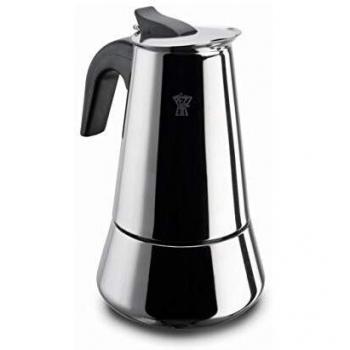 Cafetera Italiana de Acero Inoxidable Steelexpress para Inducción, 6 Tazas, 335 ml