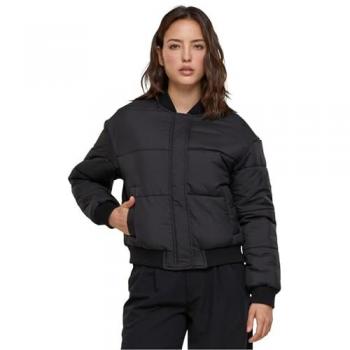 Urban Classics Women's Black Puffer Blouson Jacket