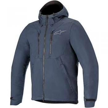 Alpinestars Chaqueta moto Domino Tech Hoodie Blue Navy, Azul Navy, 3XL