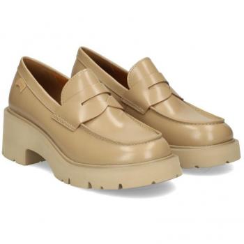 CAMPER Milah - Women's Beige Loafers in Smooth Leather, Size 38