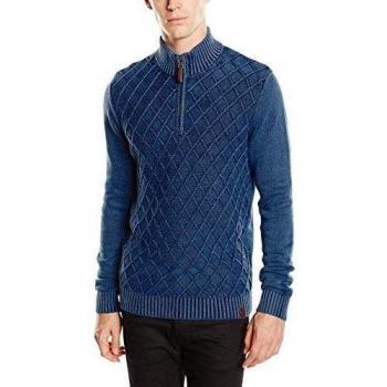 camel active TROYER 1/1-Jersey Hombre,  
 Blau