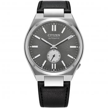 Citizen Tsuyosa Automatic Men's Watch NK5010-01H - Black Leather, Small Seconds, 40mm Diameter