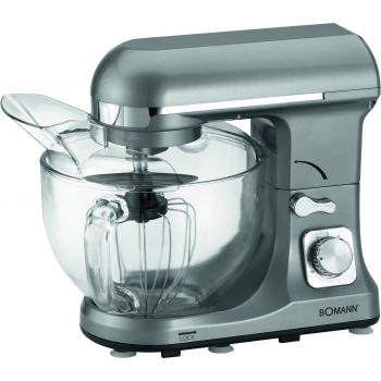 Bomann KM 1394 CB Potente – Amasadora con 1000 W 4,7 L Cuenco de cristal