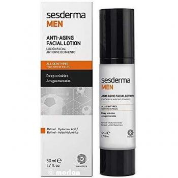 Sesderma Men Kit de Cuidado Facial: Gel de Afeitado y Loción Hidratante Antienvejecimiento