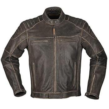 Chaqueta de moto de piel Vincent Aged, marrón, talla XL