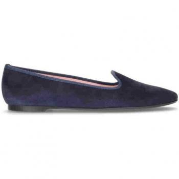 Pretty Ballerinas Mocasines de mujer modelo Faye en ante azul marino