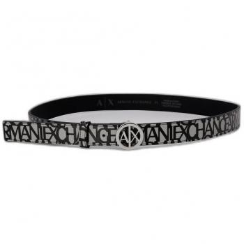 Armani Exchange Women's Casual Gray Polyester Belt with Buckle - 75 cm
