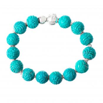 Pulsera Mujer Thomas Sabo KT0146-869-17-L16 Azul 19 cm