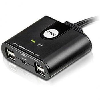 ATEN CONMUTADOR USB US224-AT COMPARTE 4 USB EN 2 COMPUTADORAS USB2.0