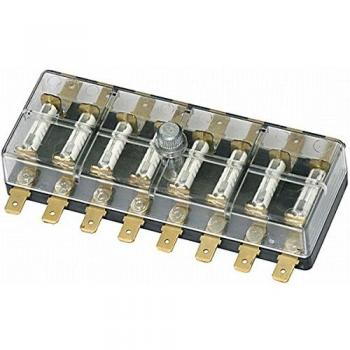 Caja de fusibles HELLA 8JD 002 290-141 - Conector de 8 pines - 8A - Transparente - Terminal de cuchilla