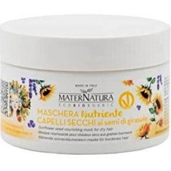 Maternatura Mascarilla Reestructurante de Semillas de Girasol para Cabellos Secos, Giallo, 200 Gramos