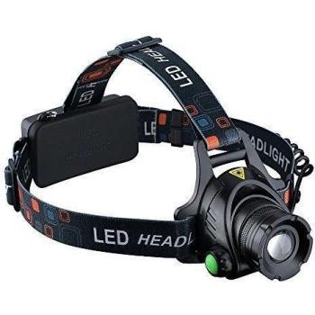 Linterna Frontal LED de VicTsing, Linterna Frontal Cabeza Impermeable LED de 1000 Lumens con Pilas Recargables para Camping / Pesca / Ciclismo / Carrera / Caza