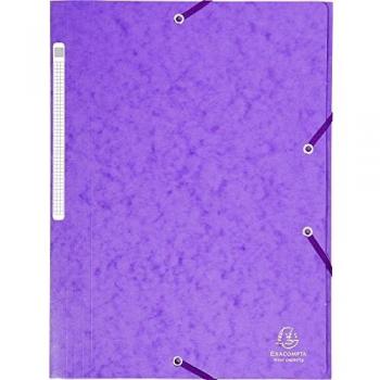 Exacompta 17115H - Carpeta con goma, A4, Morado