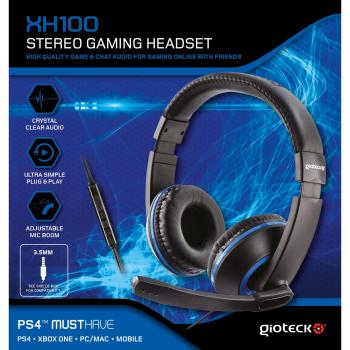 Gioteck - XH-100 Gaming Stereo Headset, Color Azul