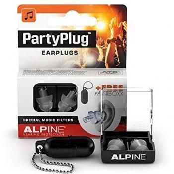 Alpine PartyPlug Ear Plugs - Safely Enjoy Parties, Music Festivals and Concerts - Great Music Quality - Comfortable & Hypoallergenic - Reusable earplugs - Transparent