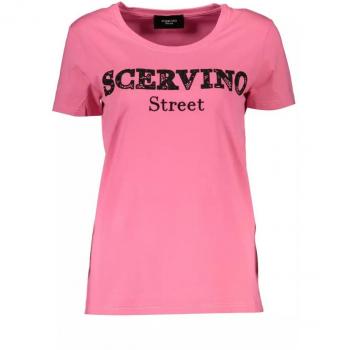 Embroidered Pink Cotton T-Shirt for Women - XL by Ermanno Scervino