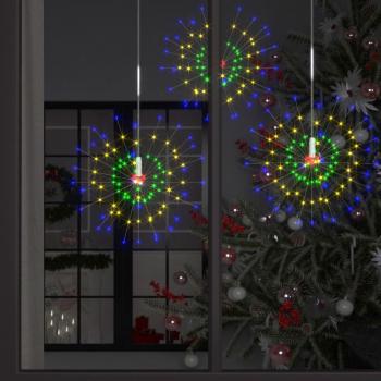 Multicolor Outdoor Christmas Firework String Lights 20 cm 140 LEDs