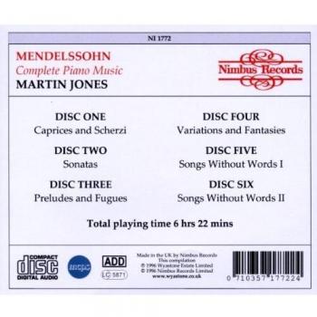 Mendelssohn: Complete Piano Works Collection