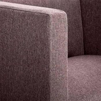 SengentoStyle Fauteuil kubus polyester taupe