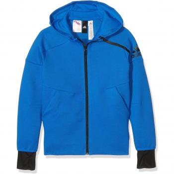 adidas YB AA ZNE FZ - Sudadera para niño, color azul, talla 128