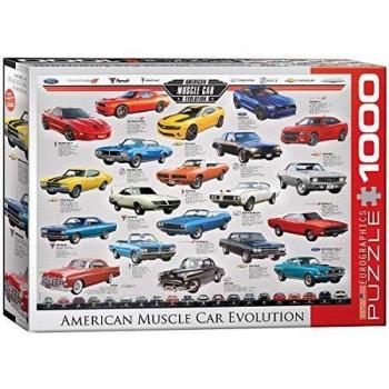 American Muscle Car Evolution 1000-Piece Puzzle