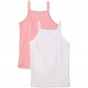 NAME IT Nkfstrap Top 2p Geranium Pink Noos, Camiseta sin Mangas para Niñas, Rosa, 158