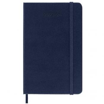 Agenda Moleskine 18 meses 2023-2024 Semanal Pocket Azul Zafiro Tapa Dura
