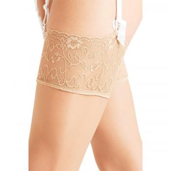 Falke Seidenglatt 15 Sheer Thigh Highs, Colour: Powder, Size: M